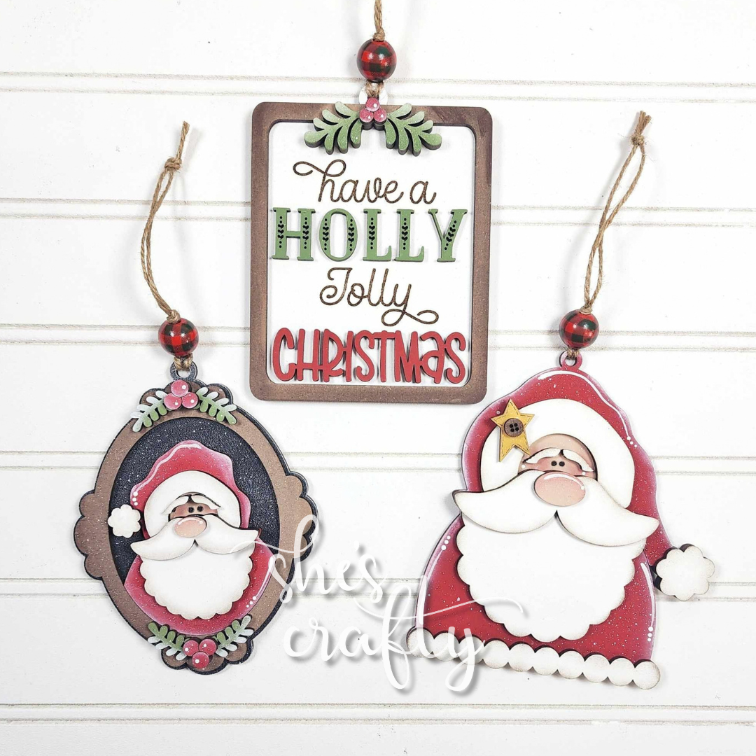Santa Ornament Bundle