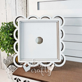 Scalloped Lace Frame for 4 Inch Signs