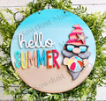 Hello Summer Gnome  Round