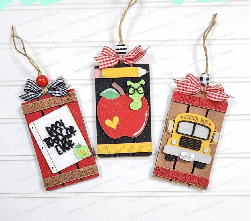 School Gift Card Ornament Bundle