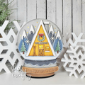Ski Lodge Snow Globe