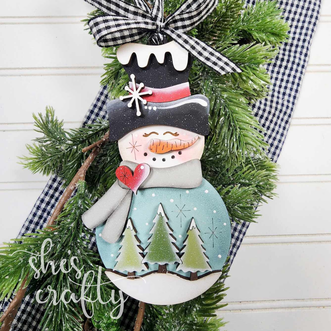 Snowman Round Round