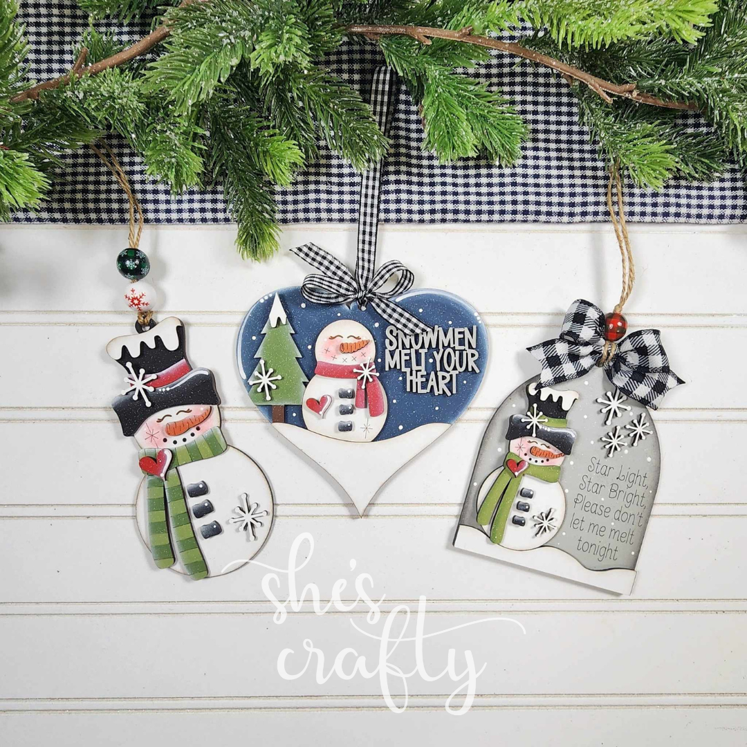 Snowman Ornament Bundle