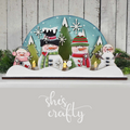 Snowman Tea Light Shelf Sitter