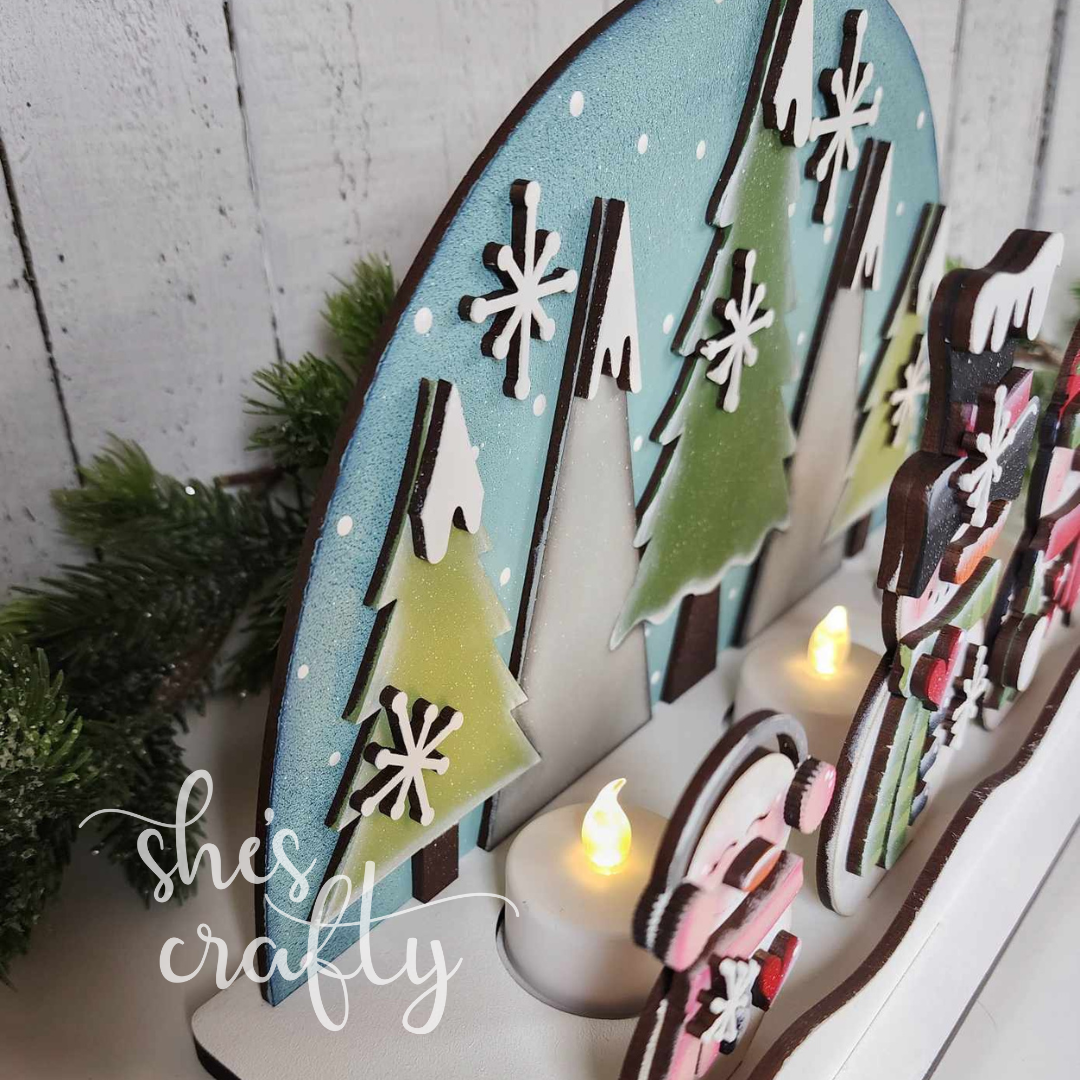 Snowman Tea Light Shelf Sitter