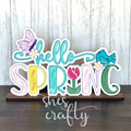 Hello Spring Shelf Sitter