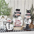 Standing Snowman Trio