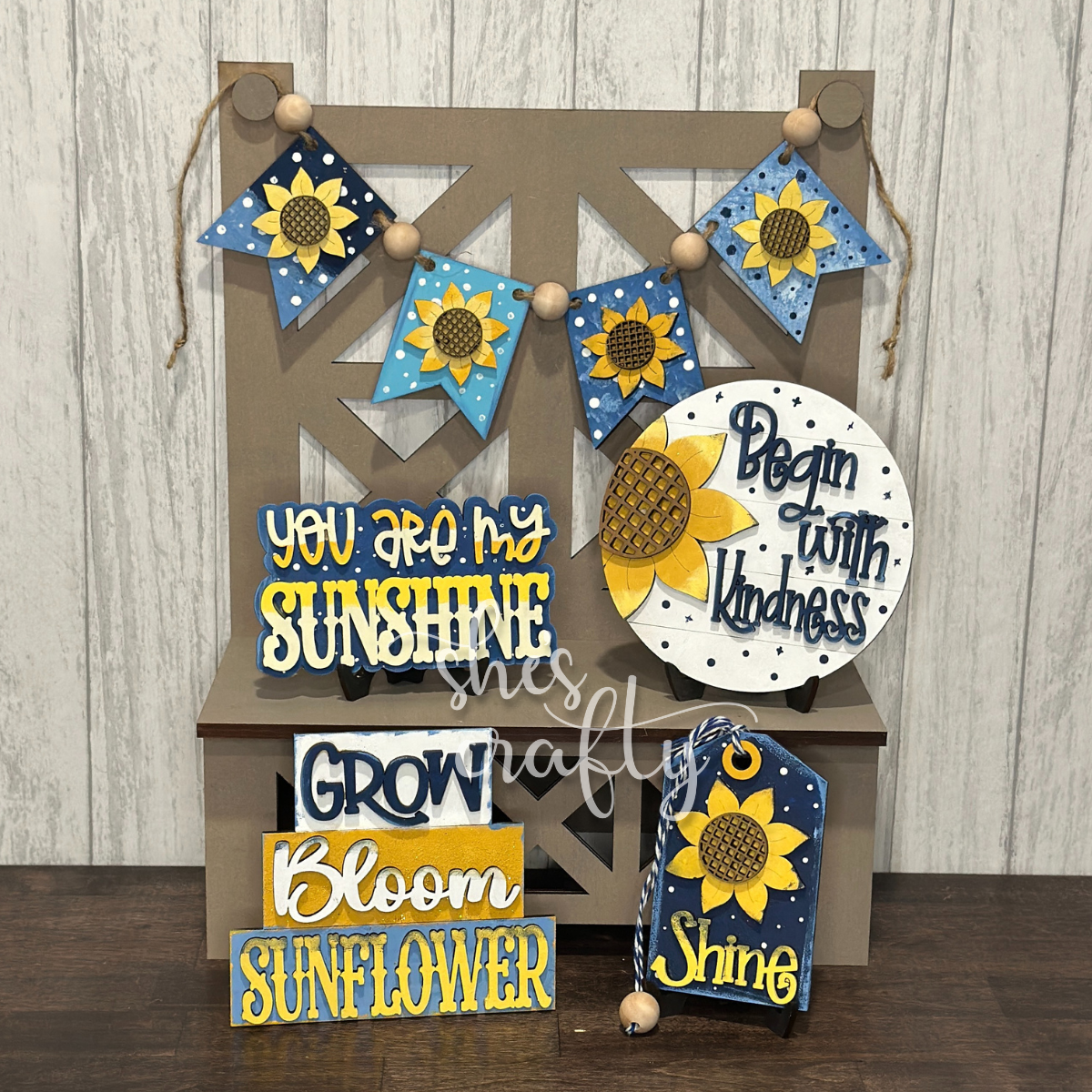 Sunflower Tiered Tray Kit