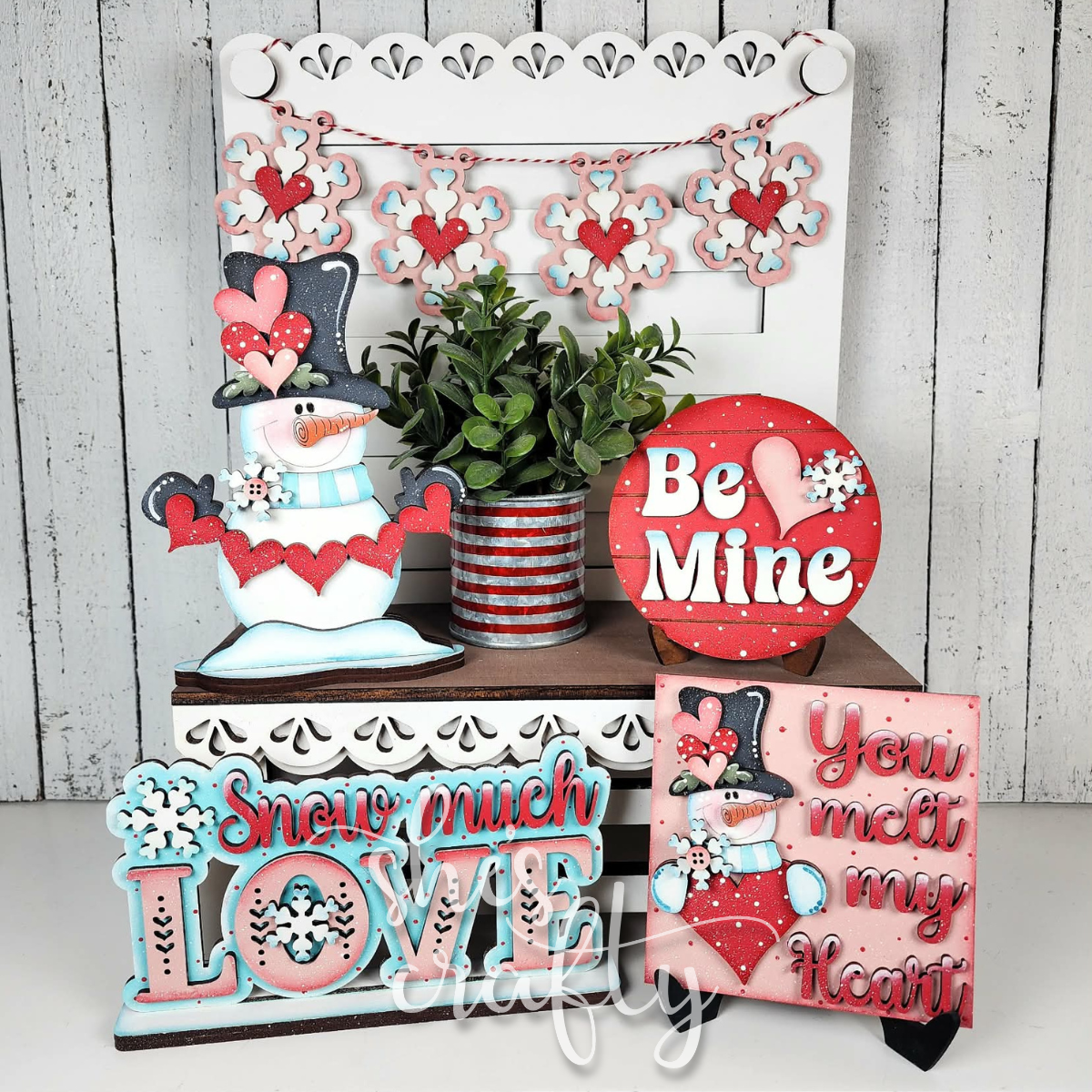 Snowman Valentine Tiered Tray Kit