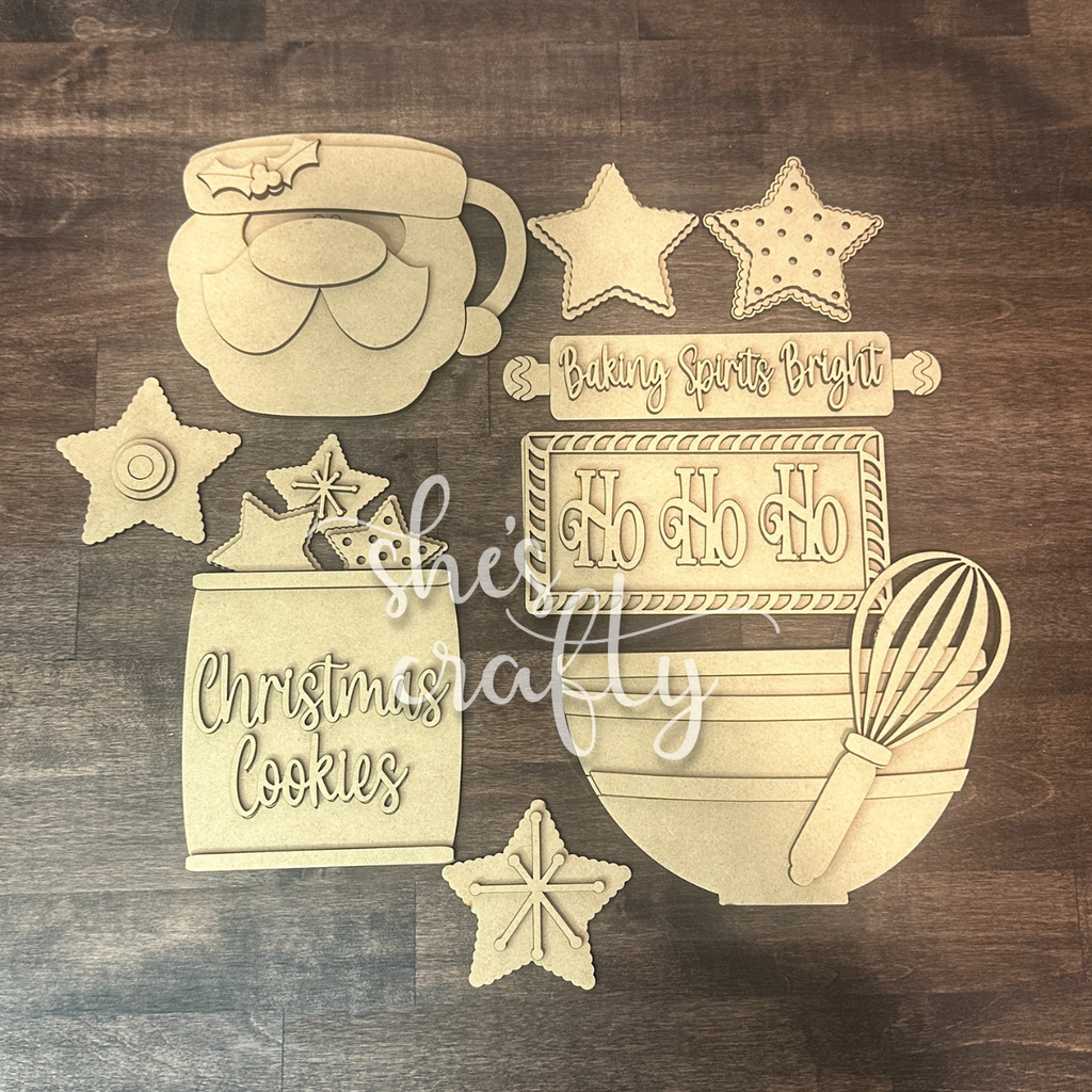 Vintage Santa Tiered Tray Kit