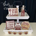 Wine is My Valentine Tiered Tray Kit