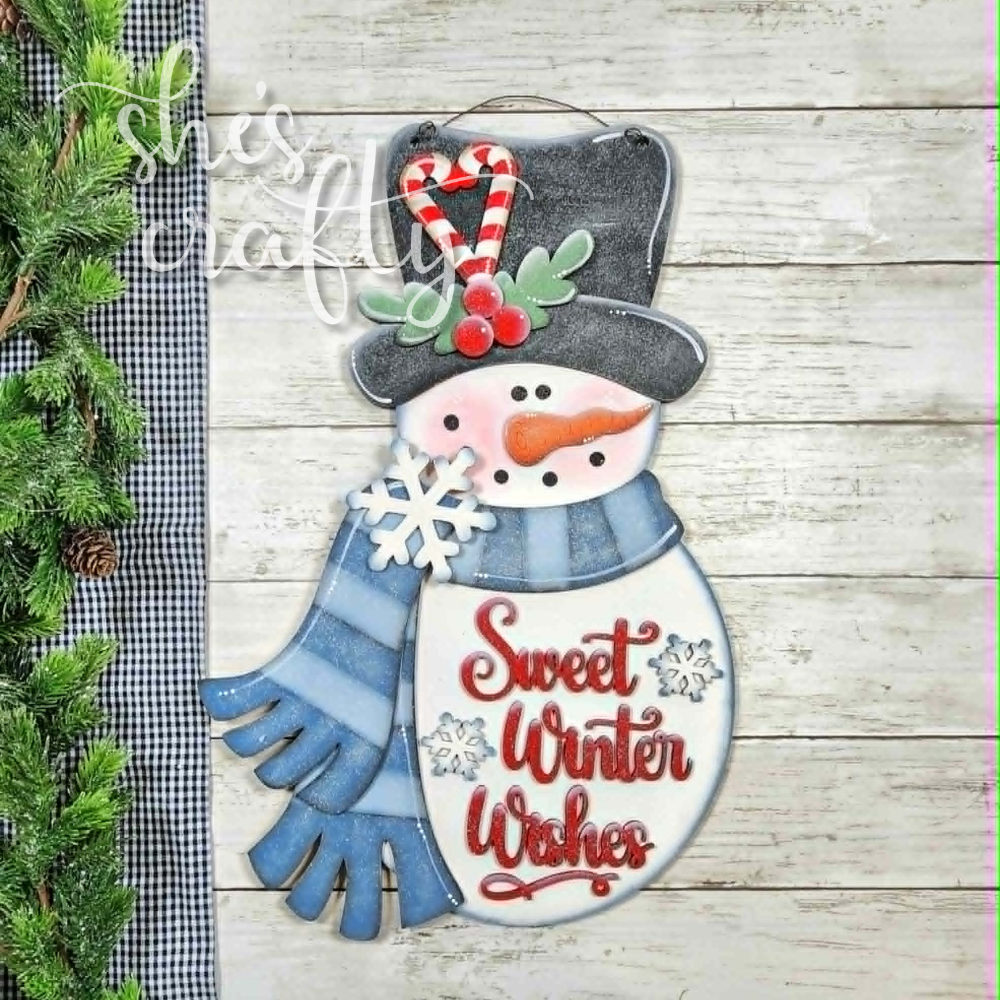 Sweet Winter Wishes Snowman