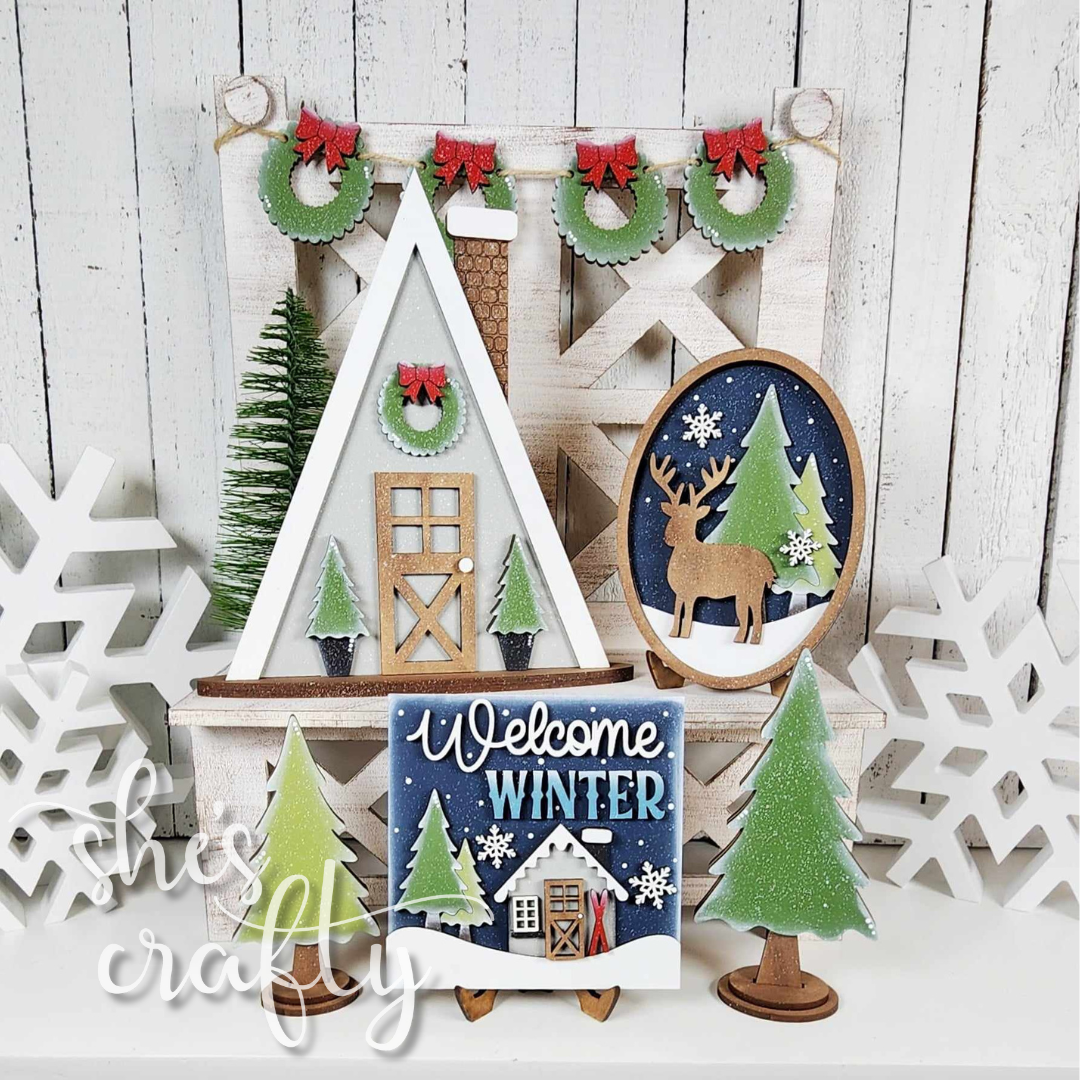 Welcome Winter Tiered Tray Kit